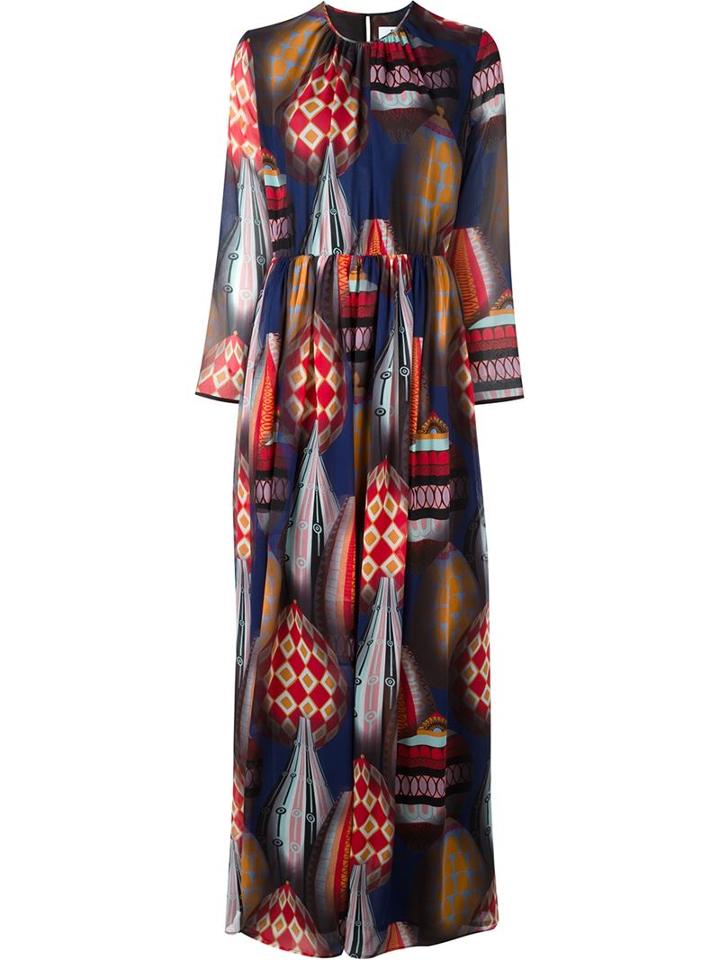 Msgm Fantasy Print Maxi Dress