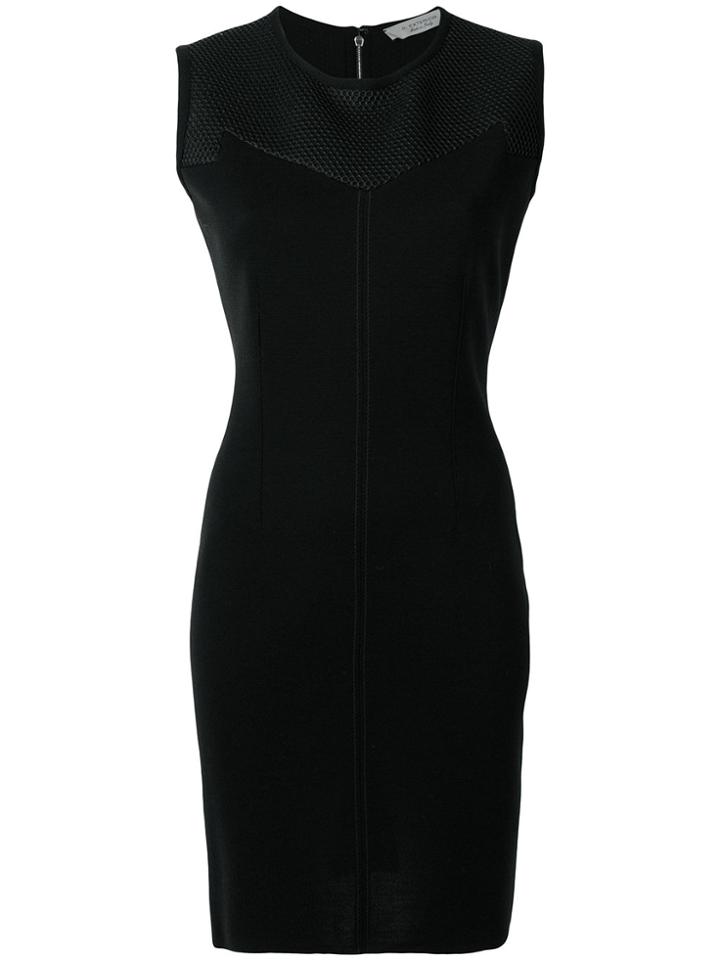 D.exterior Fitted Seam Dress - Black