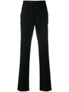 Officine Generale Cropped Tapered Trousers - Black