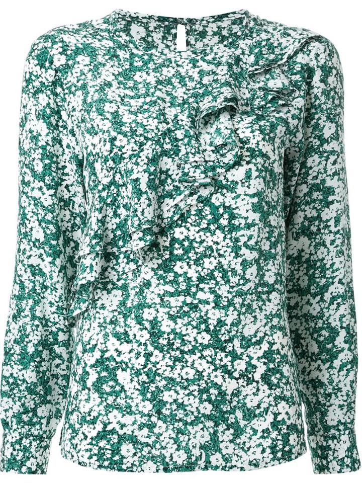 Dresscamp Ruffled Floral Print Blouse