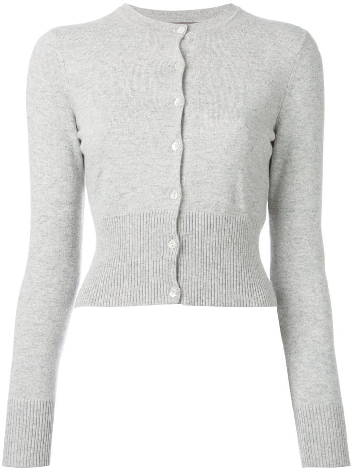 N.peal Cropped Cardigan, Women's, Size: Xs, Grey, Cashmere