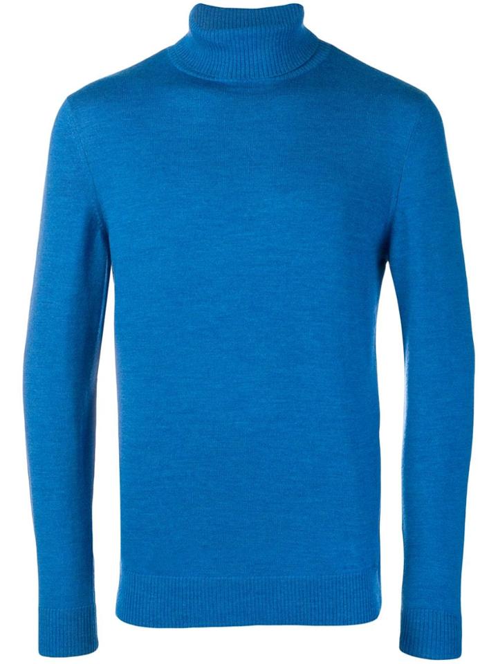 A.p.c. Roll Neck Jumper - Blue