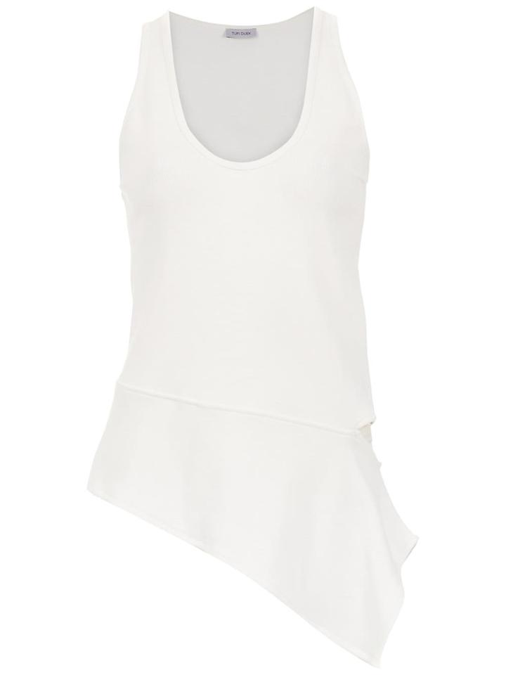 Tufi Duek Top With Lace Up Detail - White
