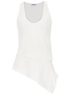 Tufi Duek Top With Lace Up Detail - White