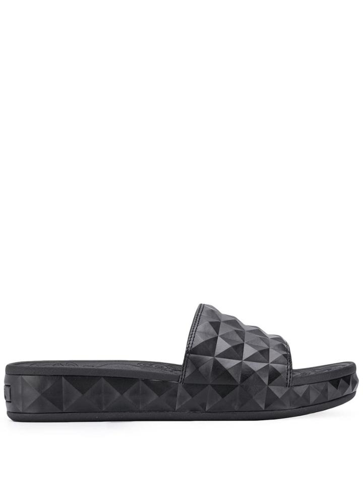 Ash Splash Slides - Black