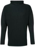 Homme Plissé Issey Miyake - Turtleneck Top - Men - Polyester - 4, Black, Polyester