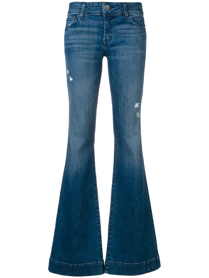 J Brand Flared Leg Jeans - Blue