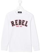 Dsquared2 Kids Rebel Print Sweatshirt, Boy's, Size: 12 Yrs, White