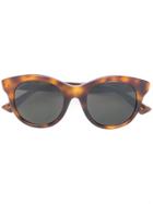 Gucci Eyewear Cat Eye Tortoiseshell Sunglasses - Brown