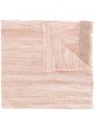 Fabiana Filippi Raw Edge Woven Scarf - Nude & Neutrals