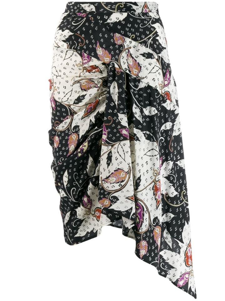 Isabel Marant Roly Printed Stretch Skirt - Black