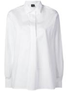 Fay Plain Poplin Shirt - White