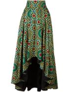 Ultràchic Printed Maxi Skirt, Women's, Size: 42, Cotton/spandex/elastane