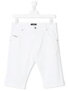 Diesel Kids Denim Shorts - White