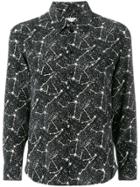 Saint Laurent Constellation Print Shirt - Black