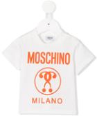 Moschino Kids - Logo Print T-shirt - Kids - Cotton - 3-6 Mth, White