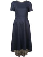 Adam Lippes Double Face Flared Dress - Blue