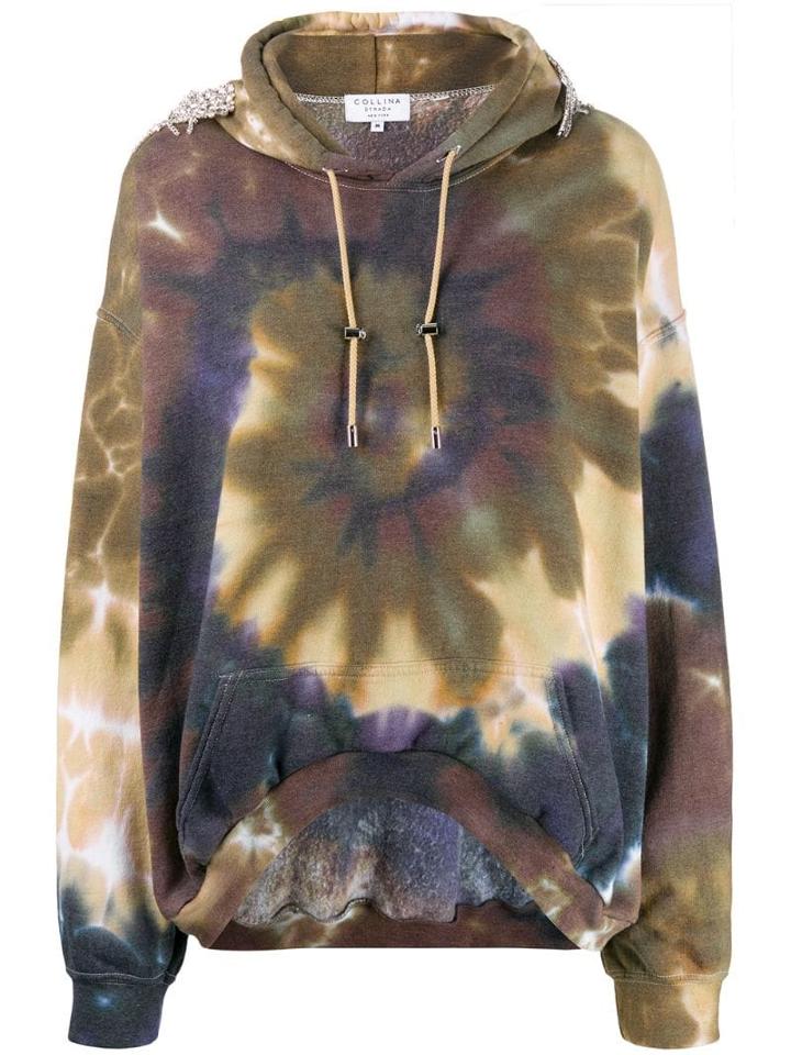 Collina Strada Tie-dye Hoodie - Brown