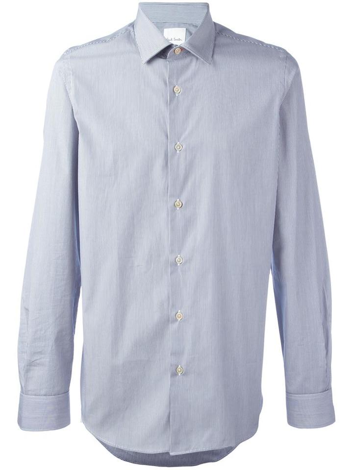 Paul Smith Classic Button Down Shirt, Men's, Size: 18, Grey, Cotton