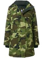 Canada Goose Padded Camouflage Coat - Green