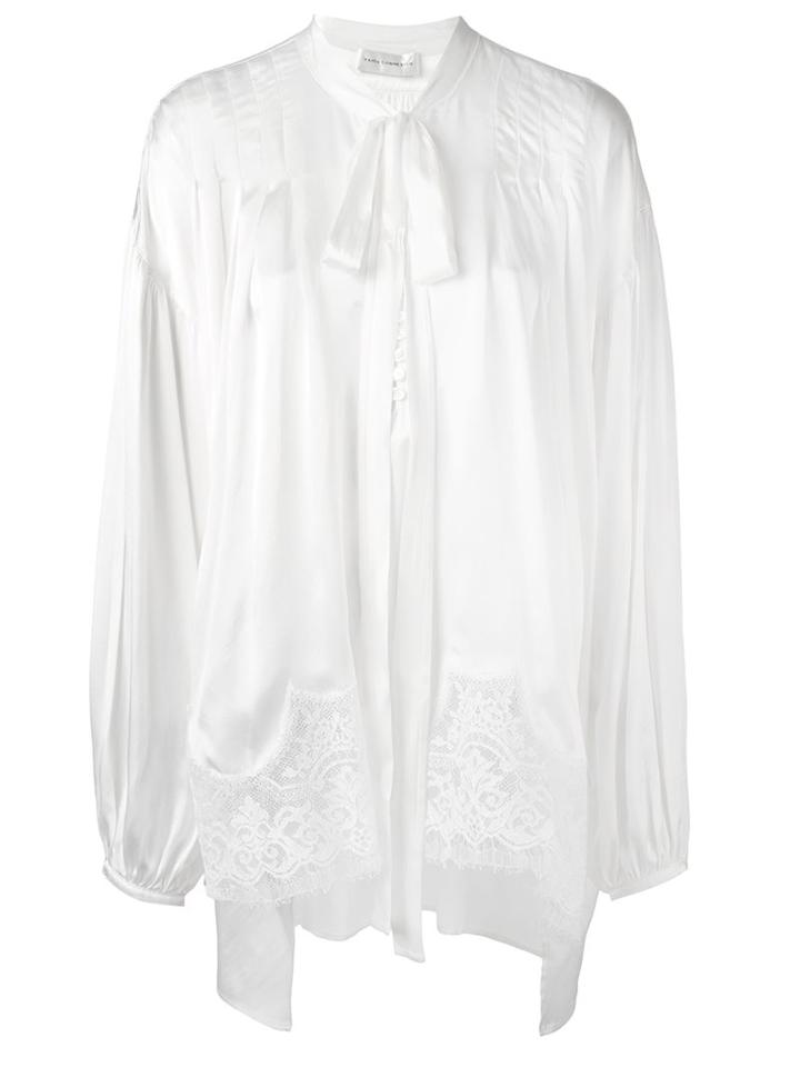 Faith Connexion Lace Detail Bow Neck Blouse