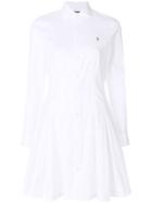 Polo Ralph Lauren Logo Embroidered Shirt Dress - White