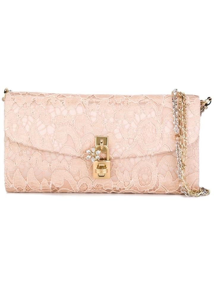 Dolce & Gabbana 'dolce' Clutch, Women's, Pink/purple