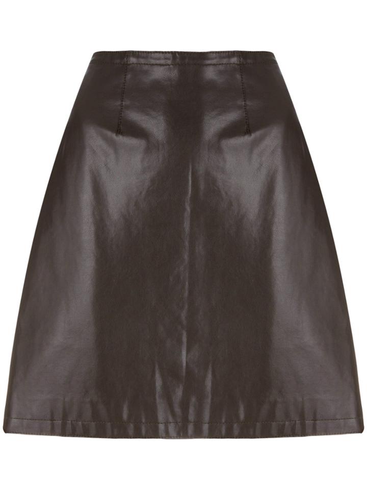 Moschino Vintage Straight Mini Skirt - Brown