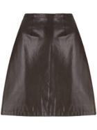 Moschino Vintage Straight Mini Skirt - Brown