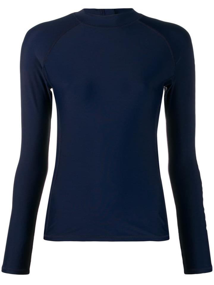 Perfect Moment Stretch Rash Vest - Blue