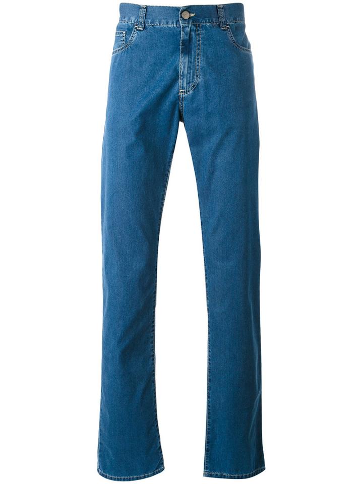 Canali - Regular-fit Jeans - Men - Cotton/polyester - 54, Blue, Cotton/polyester