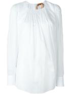 No21 Oversized Blouse, Women's, Size: 44, White, Cotton