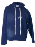 A-cold-wall* Ripped Shoulder Hoodie - Blue