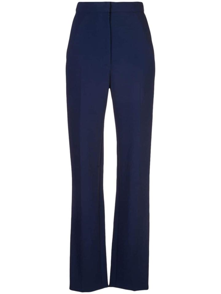 Carolina Herrera High-rise Straight Trousers - Blue