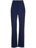 Carolina Herrera High-rise Straight Trousers - Blue