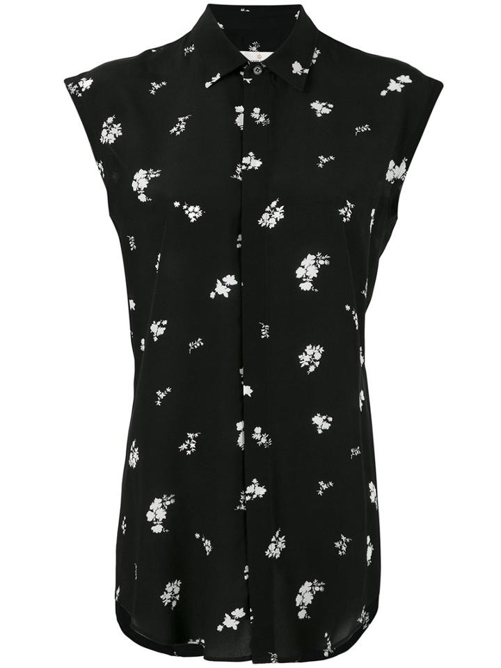Golden Goose Deluxe Brand - Floral Sleeveless Shirt - Women - Silk - M, Black, Silk