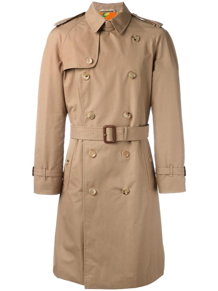 Gucci Embroidered Tiger Trench Coat - Nude & Neutrals