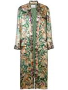 Etro Oversized Floral Print Kimono Jacket - Green