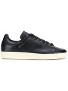 Tom Ford Perforated Logo Sneakers - Blue