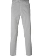 Fay Slim-fit Trousers, Men's, Size: 48, Grey, Cotton/spandex/elastane
