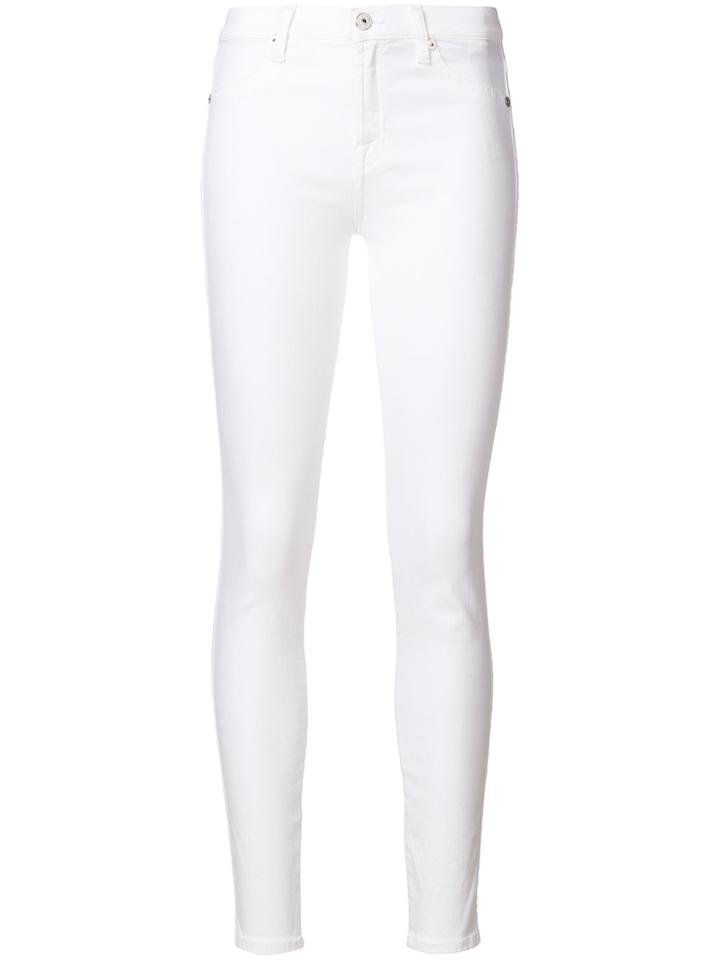 7 For All Mankind Skinny Fit Jeans - White