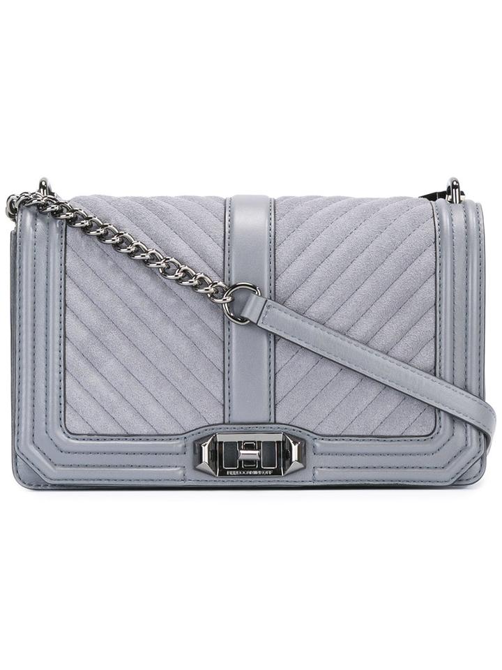 Rebecca Minkoff - Quilted Crossbody Bag - Women - Leather - One Size, Women's, Grey, Leather