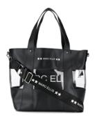 Marc Ellis Transparent Panel Tote Bag - Black