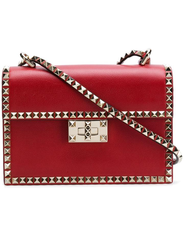 Valentino Rockstud No Limit Crossbody - Red
