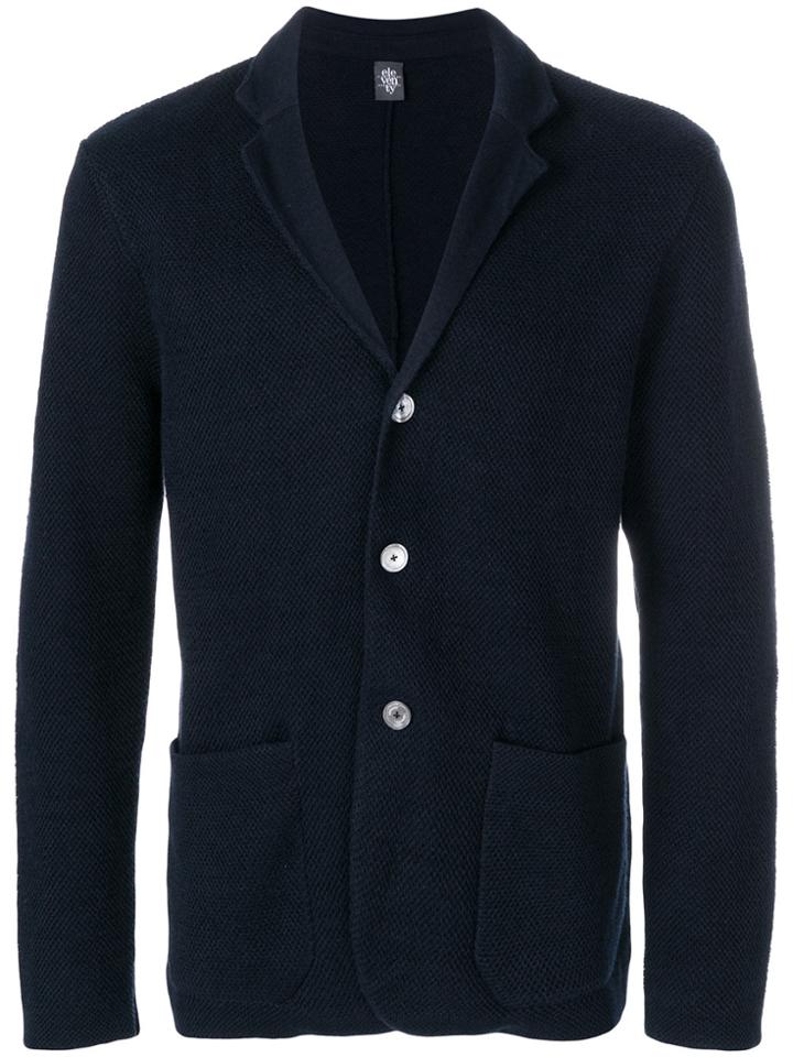 Eleventy Knitted Blazer - Blue