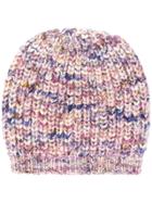 The Elder Statesman Cashmere Knitted Hat - Pink