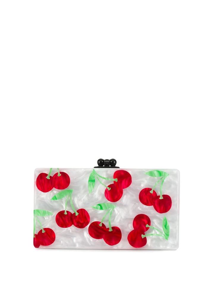 Rewind Vintage Affairs Cherry Print Clutch - White