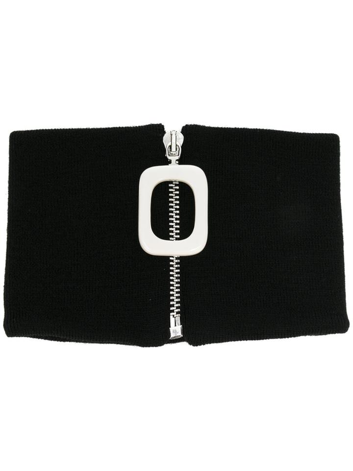 Jw Anderson Zipped Choker Scarf - Black