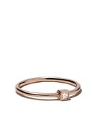 White Bird 18kt Rose Gold Diamond Jeanne Ring