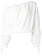 Unravel Project Off The Shoulder Sweater - White